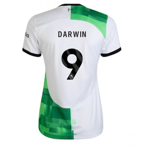 Fotballdrakt Dame Liverpool Darwin Nunez #9 Bortedrakt 2023-24 Kortermet